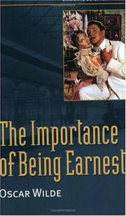 The Importance of Being Earnest 표지