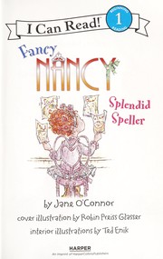 Fancy Nancy: Splendid Speller 표지